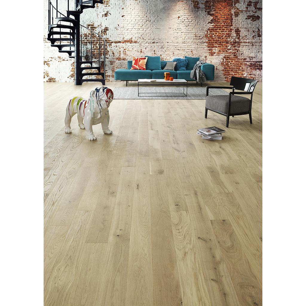 DOLOMITES - PARQUET LOFT PRO CHENE 12(3.2)*145*600-2000 B.rond Structuré VERNIS INC